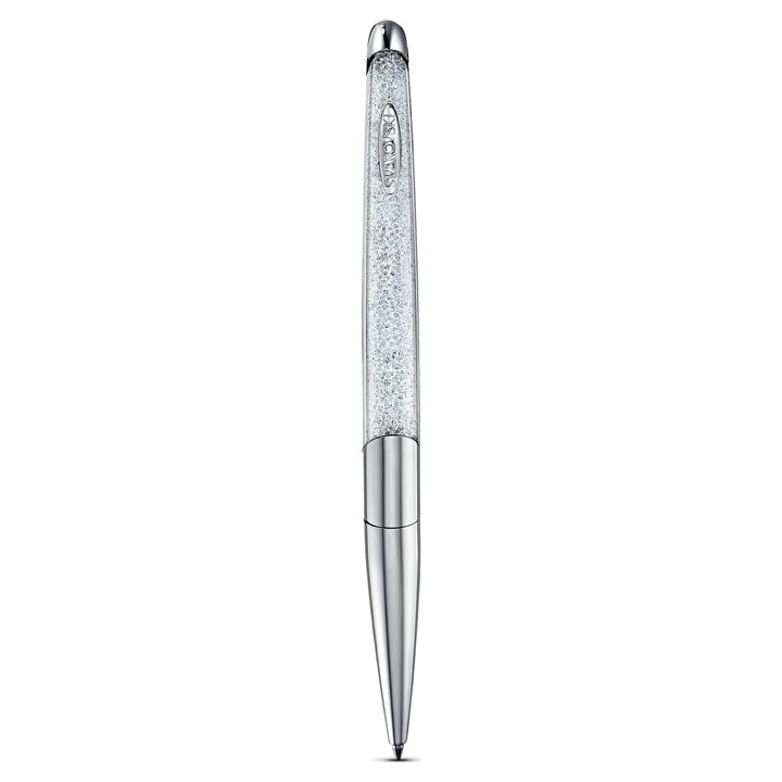 Niche Jewellery Swarovski Crystalline Nova Ballpoint Pen in White - Chrome Plated detail
