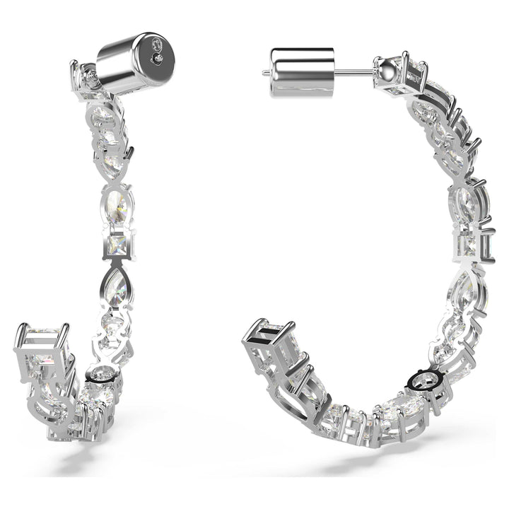 Niche Jewellery Swarovski Tennis Deluxe Hoop Earrings detail