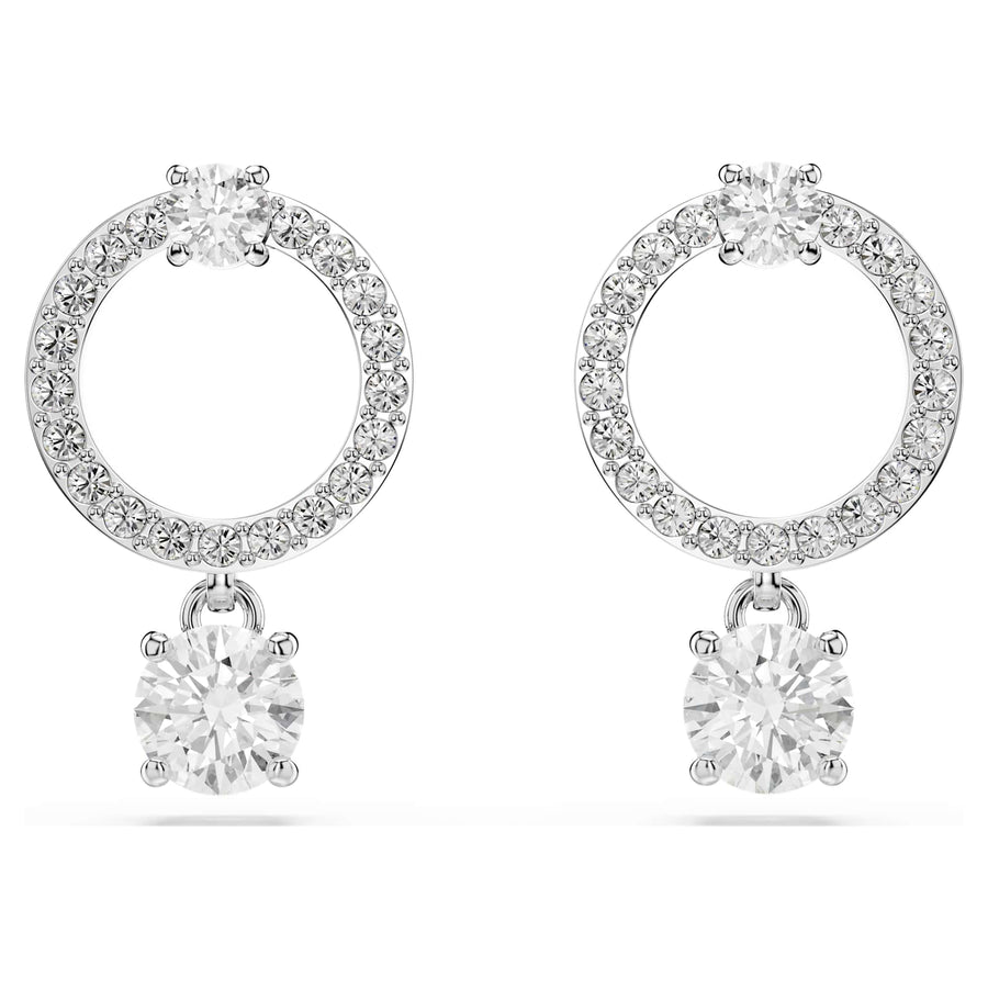 Niche Jewellery Swarovski Attract Circle Pierced Earrings