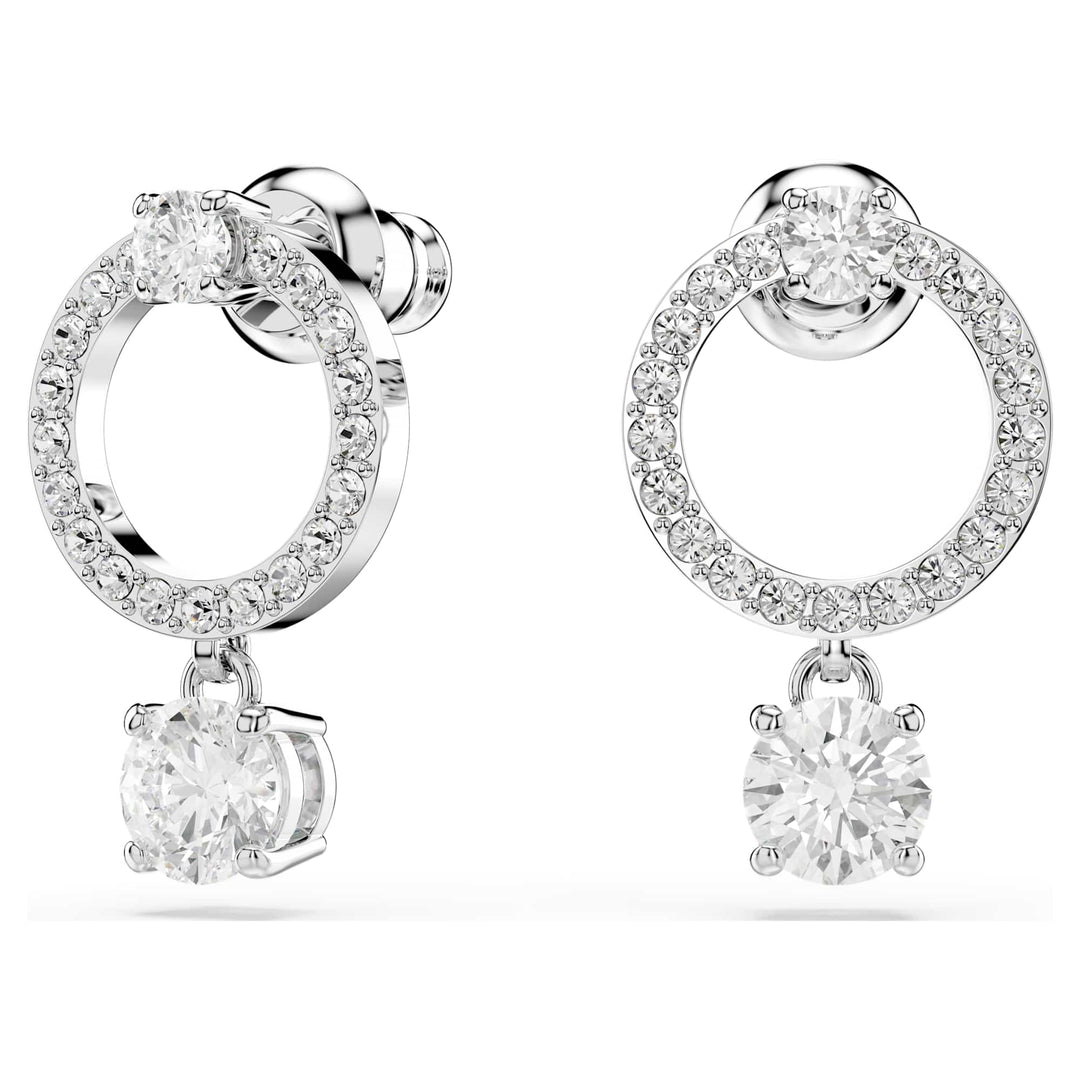 Niche Jewellery Swarovski Attract Circle Pierced Earrings detail