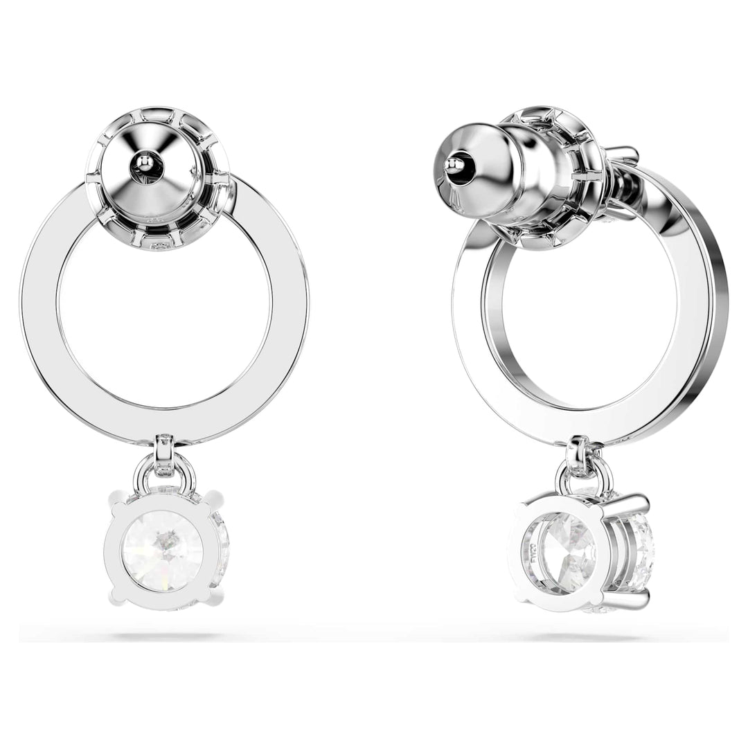 Niche Jewellery Swarovski Attract Circle Pierced Earrings detail