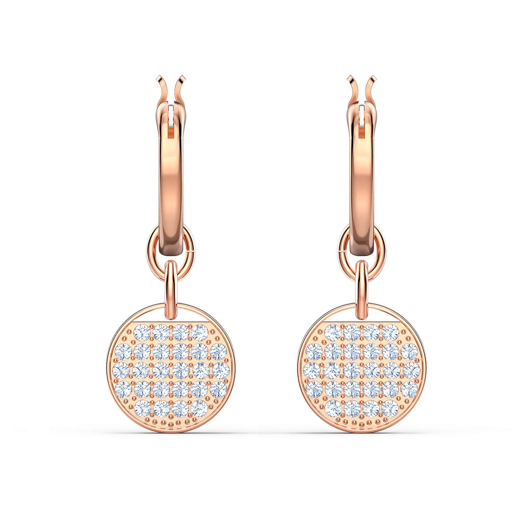 Niche Jewellery Swarovski Ginger Mini Hoop Earrings - Rose Gold Plating