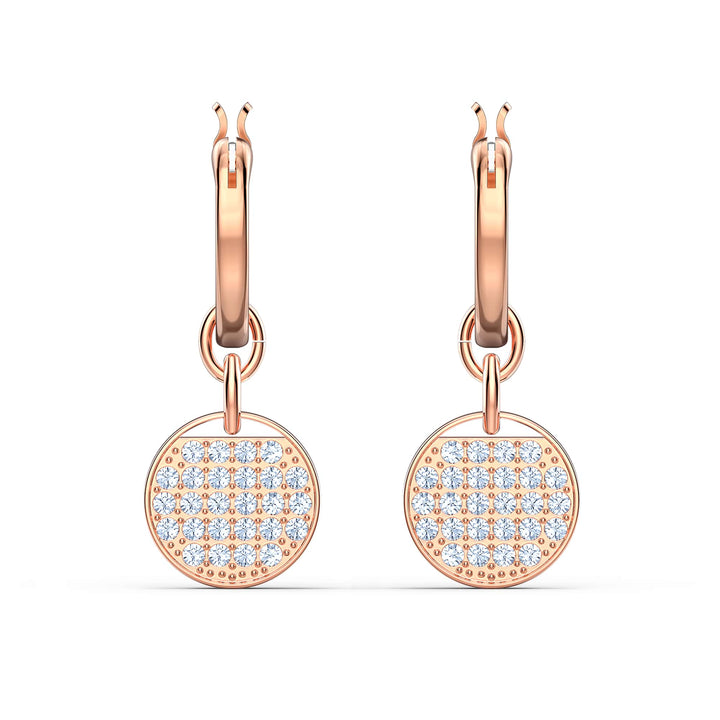 Niche Jewellery Swarovski Ginger Mini Hoop Earrings - Rose Gold Plating