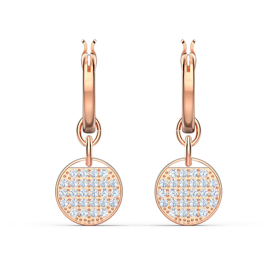 Niche Jewellery Swarovski Ginger Mini Hoop Earrings - Rose Gold Plating