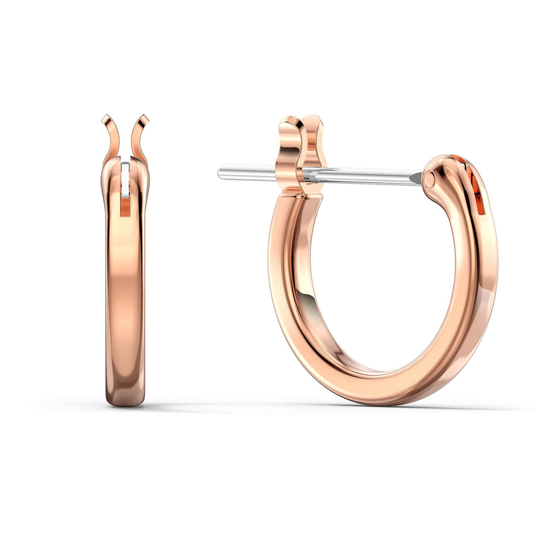 Niche Jewellery Swarovski Ginger Mini Hoop Earrings - Rose Gold Plating detail