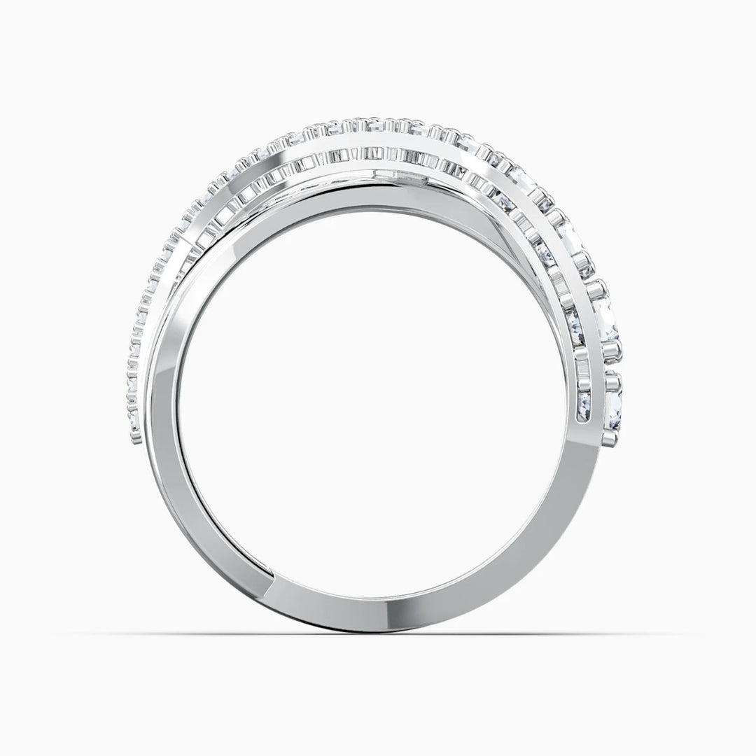 Swarovski Twist Ring - Rhodium Plating - 5572718 5572724