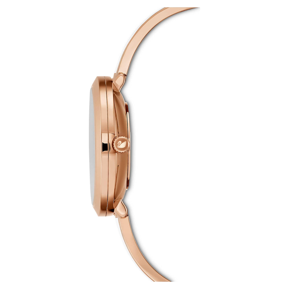 Niche Jewellery Swarovski Crystalline Delight Watch - White with Rose Gold Plating detail