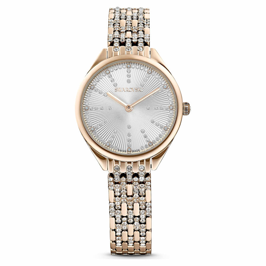 Niche Jewellery Swarovski Attract Watch Metal Bracelet - Champagne Gold Tone Finish