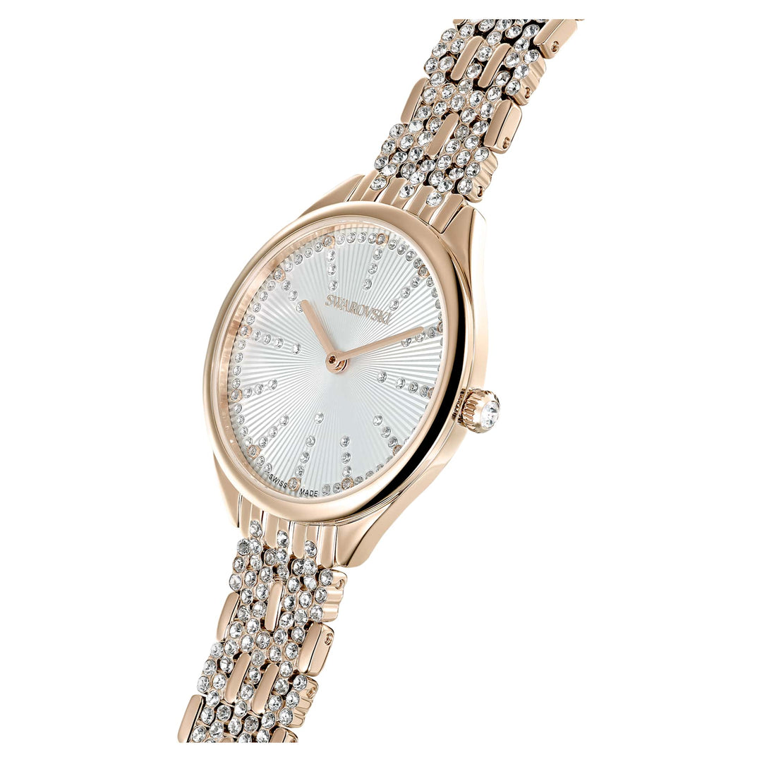 Niche Jewellery Swarovski Attract Watch Metal Bracelet - Champagne Gold Tone Finish detail