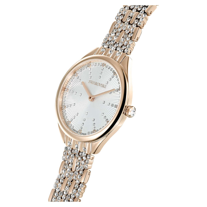 Niche Jewellery Swarovski Attract Watch Metal Bracelet - Champagne Gold Tone Finish detail