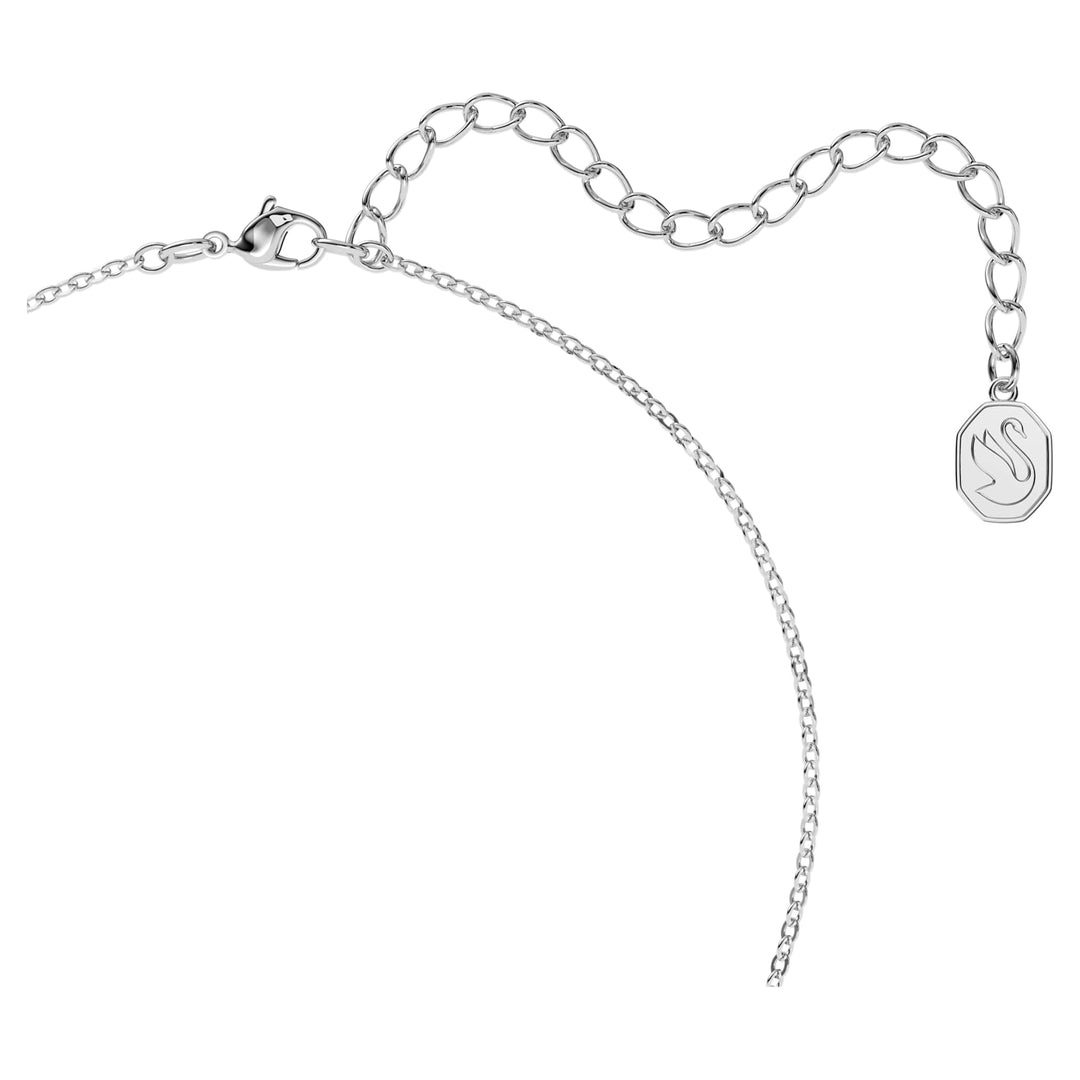 Niche Jewellery Swarovski Millenia Octagon Cut Pendant - Blue with Rhodium Plating detail