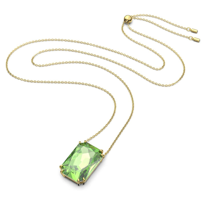 Swarovski Millenia Octagon Cut Pendant - Green with Gold Tone Plating 5619491