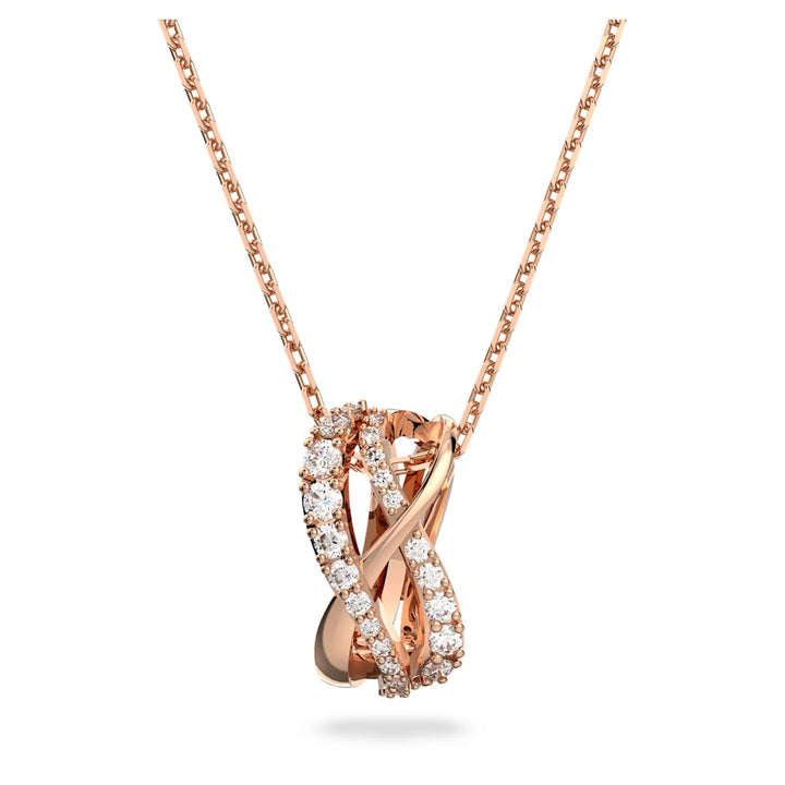 Swarovski Twist Necklace - Rose-gold Plating 5620549