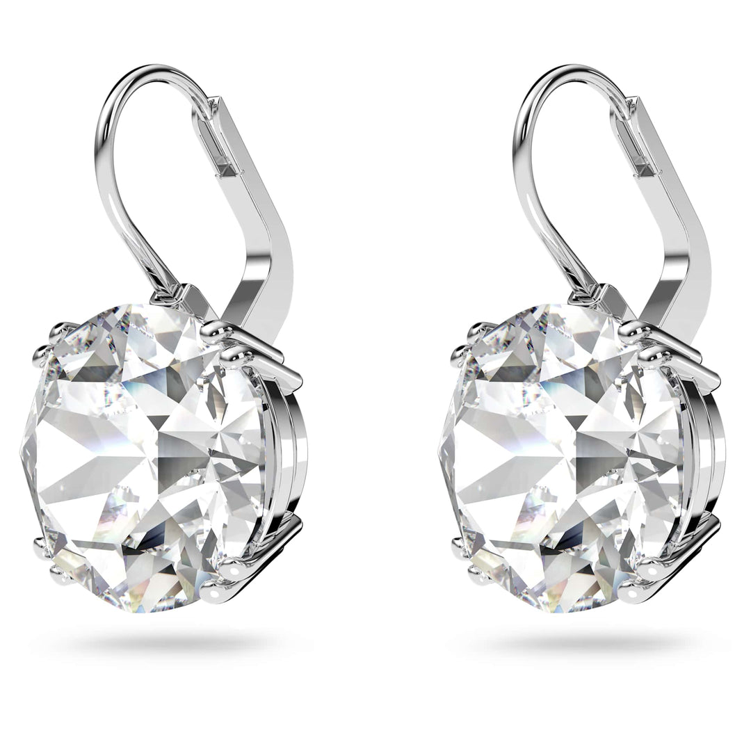 Niche Jewellery Swarovski Millenia Round Cut Earrings - White with Rhodium Plating detail