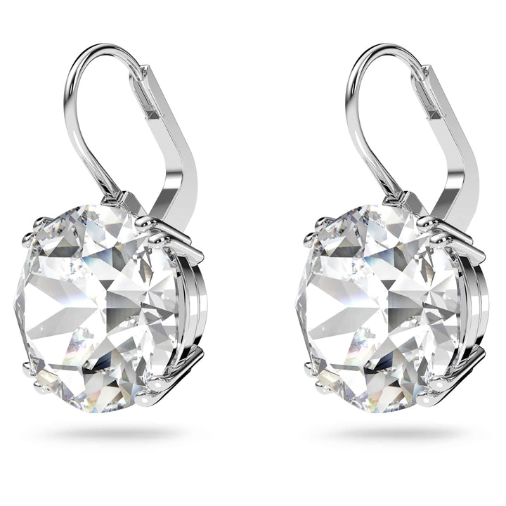 Niche Jewellery Swarovski Millenia Round Cut Earrings - White with Rhodium Plating detail