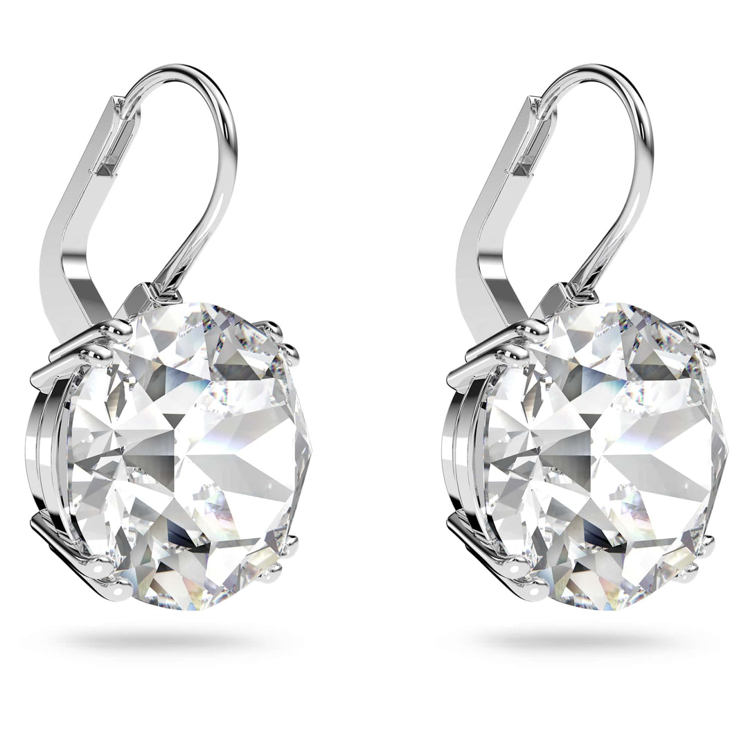 Niche Jewellery Swarovski Millenia Round Cut Earrings - White with Rhodium Plating detail