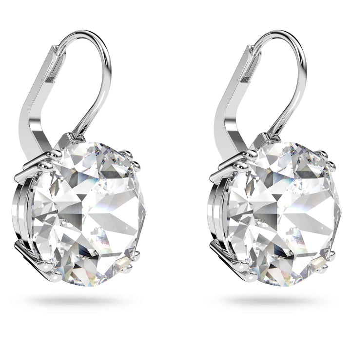 Niche Jewellery Swarovski Millenia Round Cut Earrings - White with Rhodium Plating detail