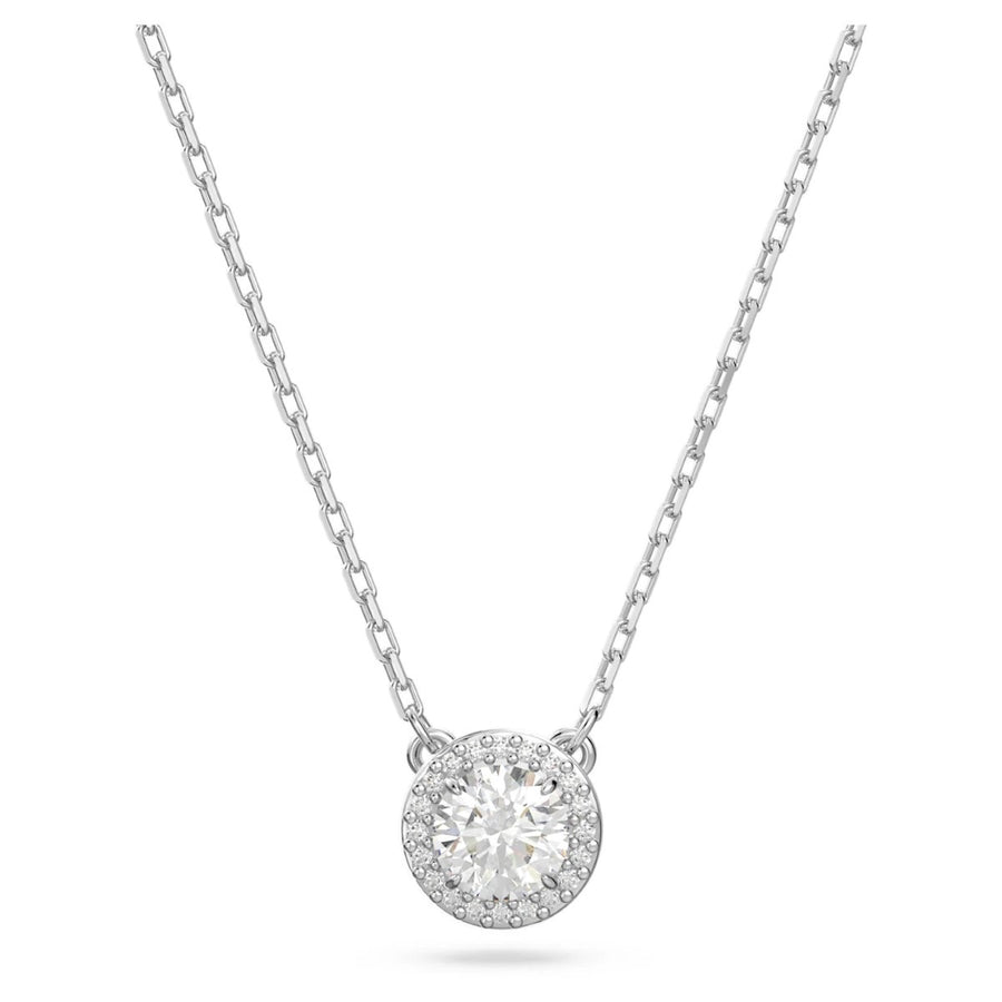 Swarovski Constella Pendant Round PavÃ© - White with Rhodium Plating 5636264