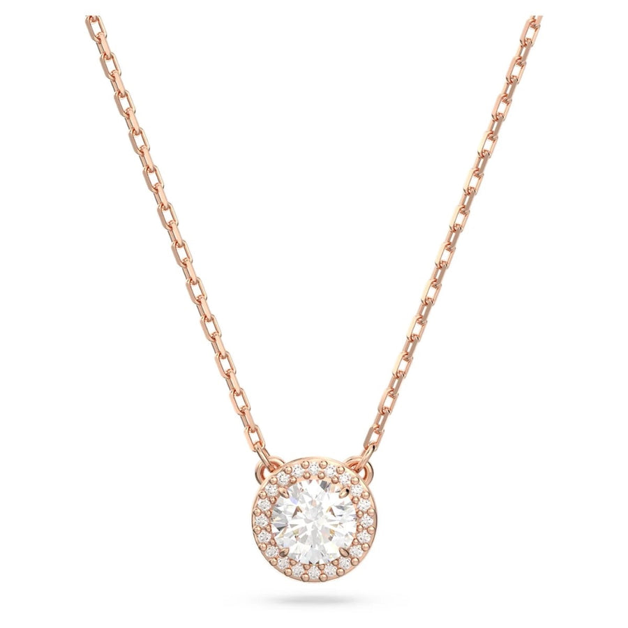 Swarovski Constella Pendant Round PavÃ© - White with Rose Gold Tone Plating 5636272
