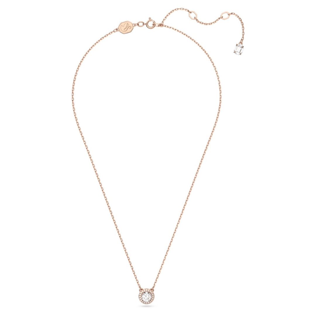 Swarovski Constella Pendant Round PavÃ© - White with Rose Gold Tone Plating 5636272