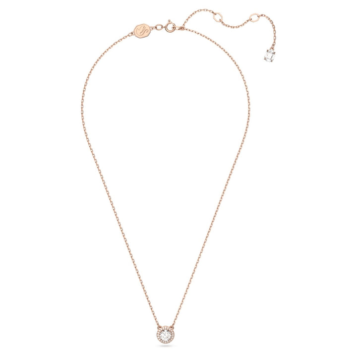 Swarovski Constella Pendant Round PavÃ© - White with Rose Gold Tone Plating 5636272