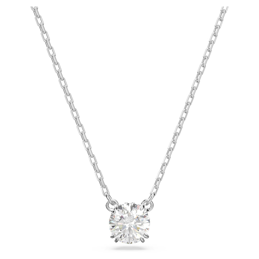 Niche Jewellery Swarovski Constella Pendant - White with Rhodium Plating