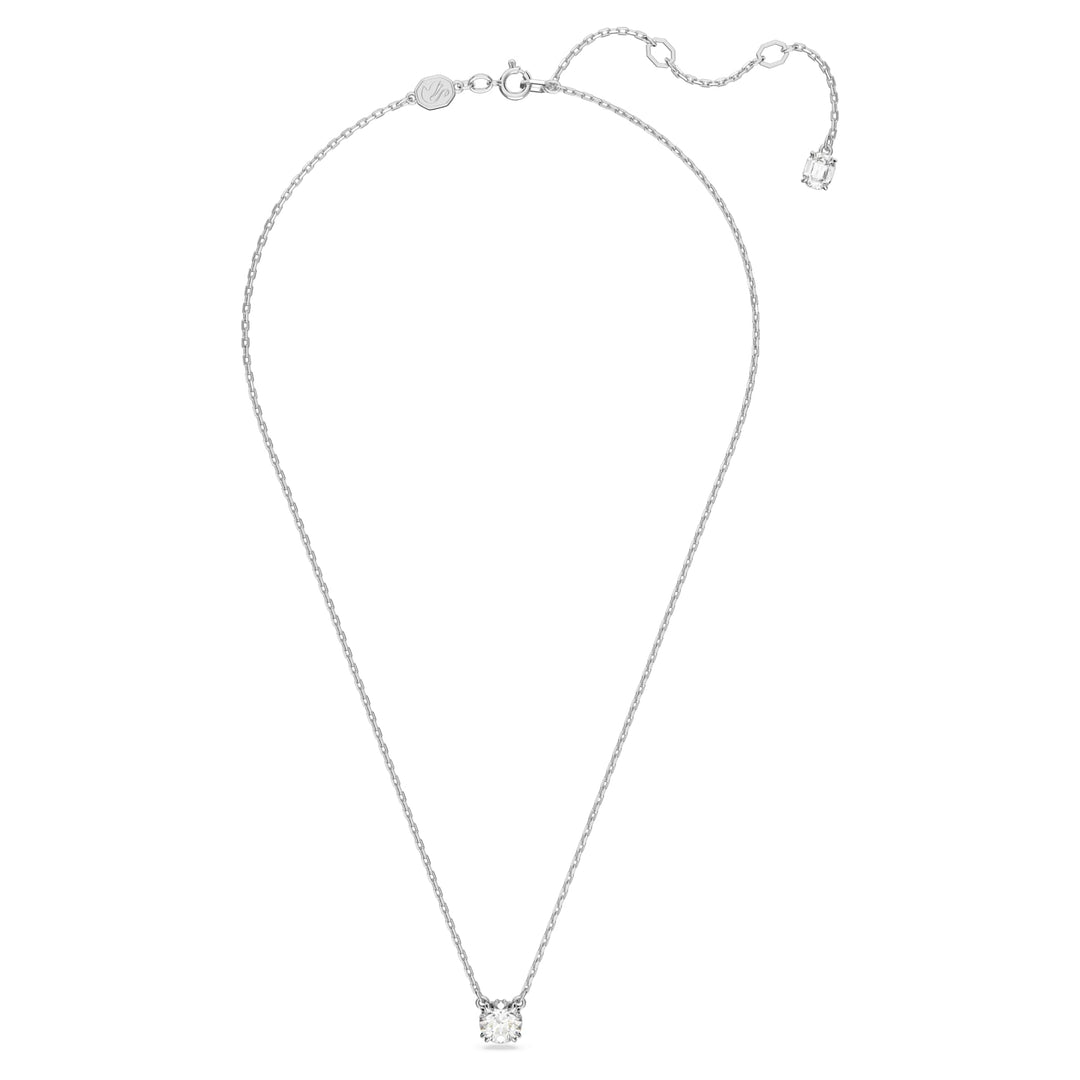 Niche Jewellery Swarovski Constella Pendant - White with Rhodium Plating detail