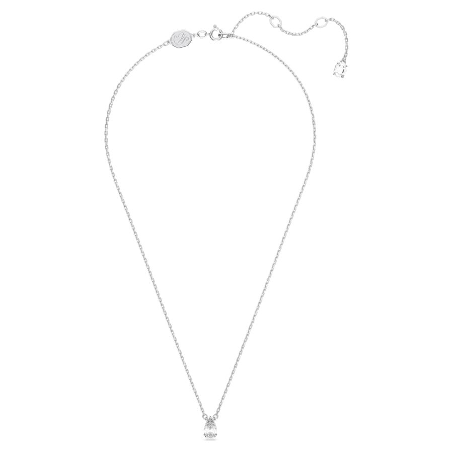 Swarovski Millenia Pendant Pear Cut - White with Rhodium Plating 5636708
