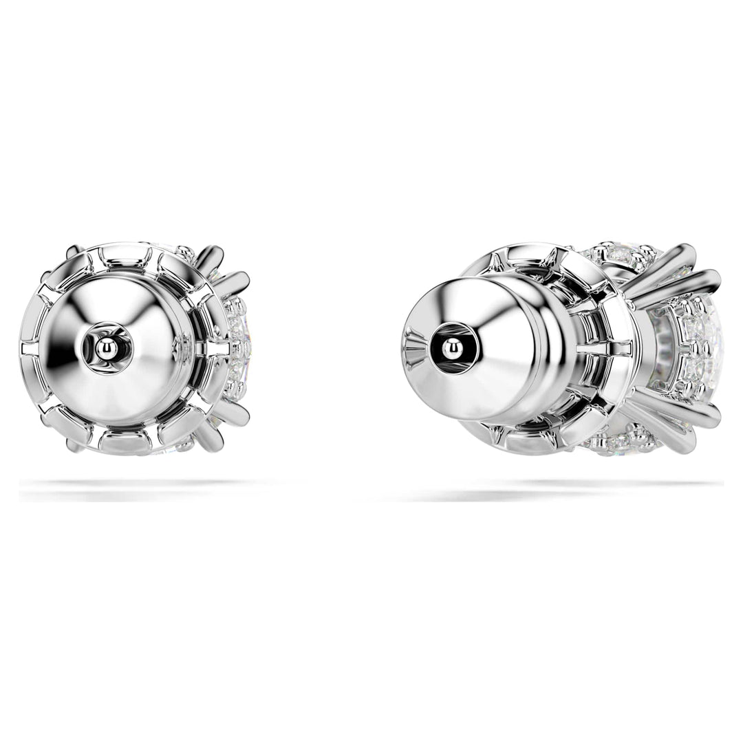Niche Jewellery Swarovski Constella Stud Earrings - White with Rhodium Plating detail