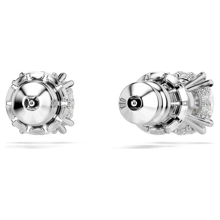 Niche Jewellery Swarovski Constella Stud Earrings - White with Rhodium Plating detail
