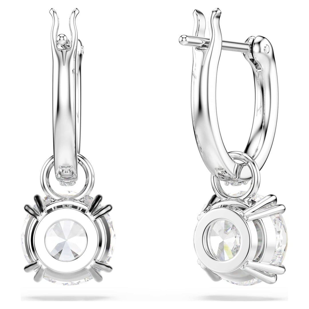 Niche Jewellery Swarovski Constella Drop Earrings - White with Rhodium Plating detail