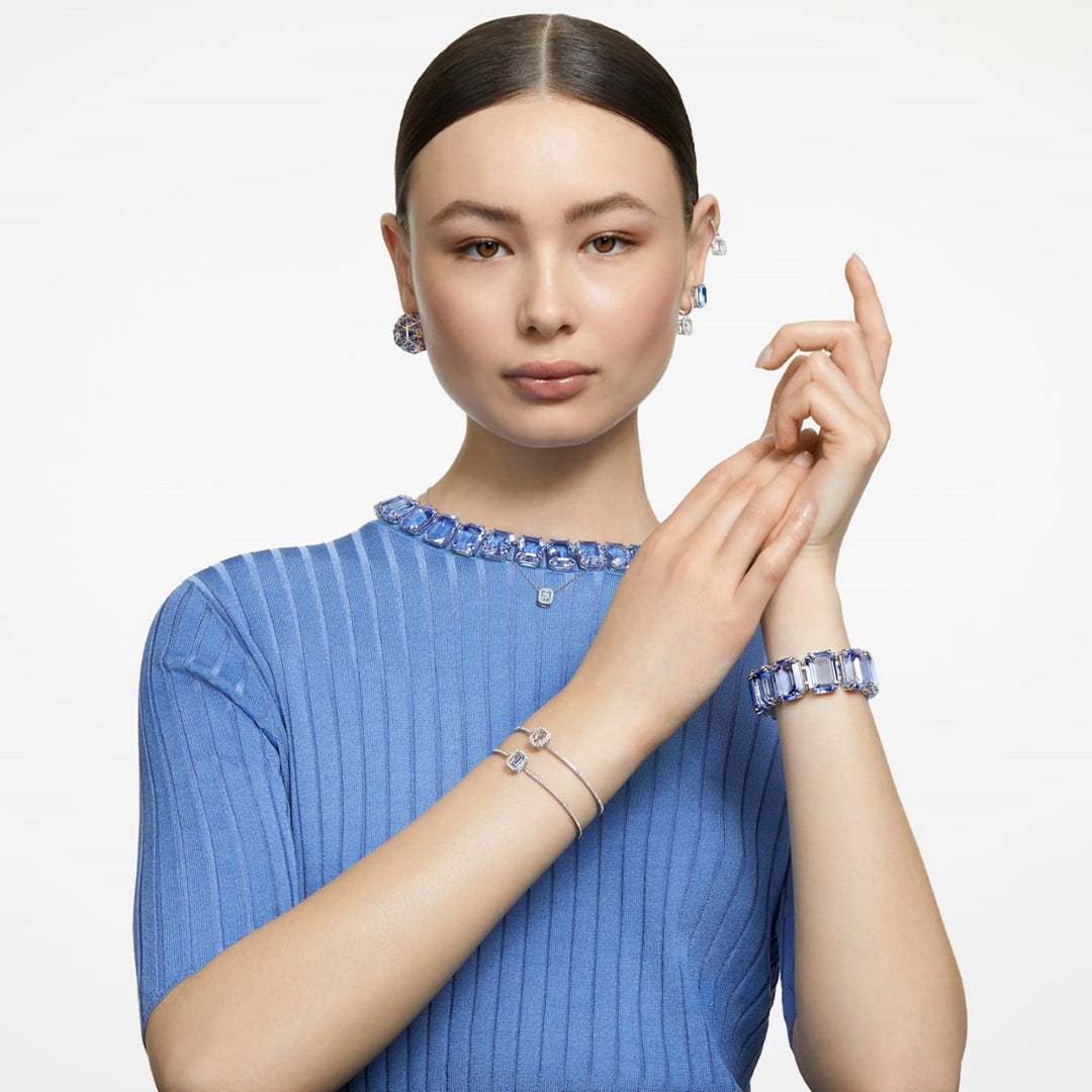 Swarovski Millenia Octagon Bangle - White with Rhodium Plating 5638494