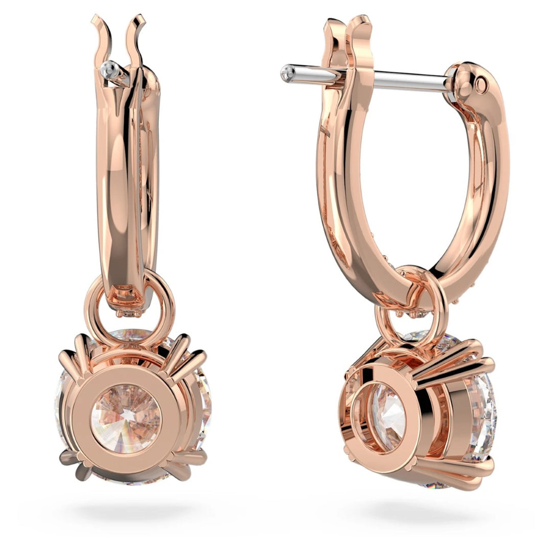 Swarovski Constella Drop Earrings - White with Rose Gold Plating 5639975