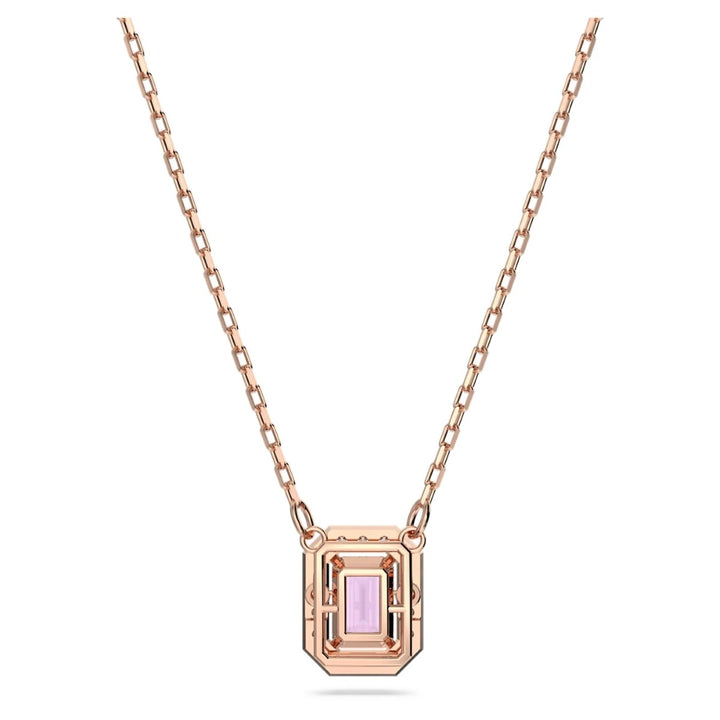 Swarovski Millenia Octagon Cut Pendant - Purple with Rose Gold Plating 5640291