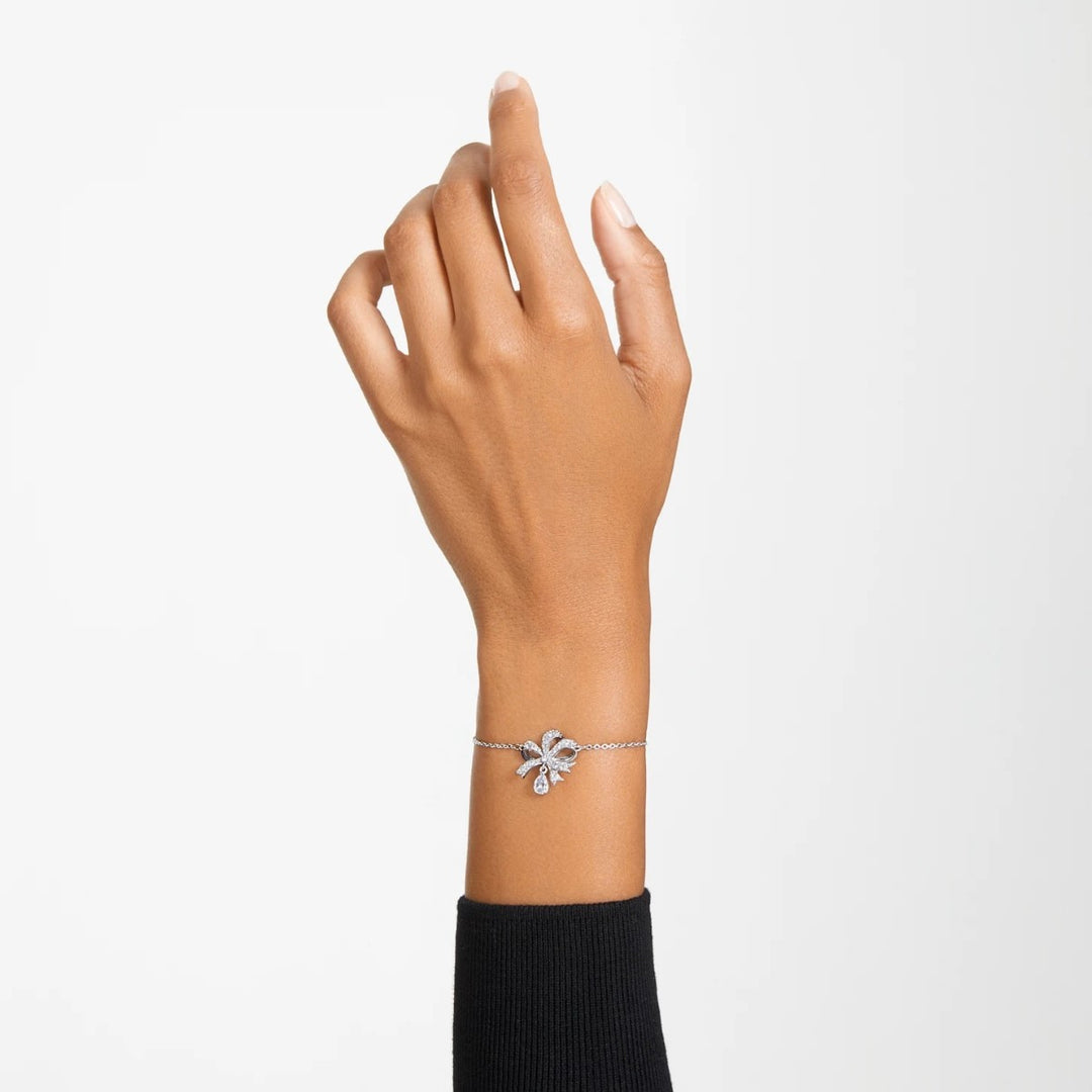 Swarovski Volta Bow Bracelet - White with Rhodium Plating 5647581