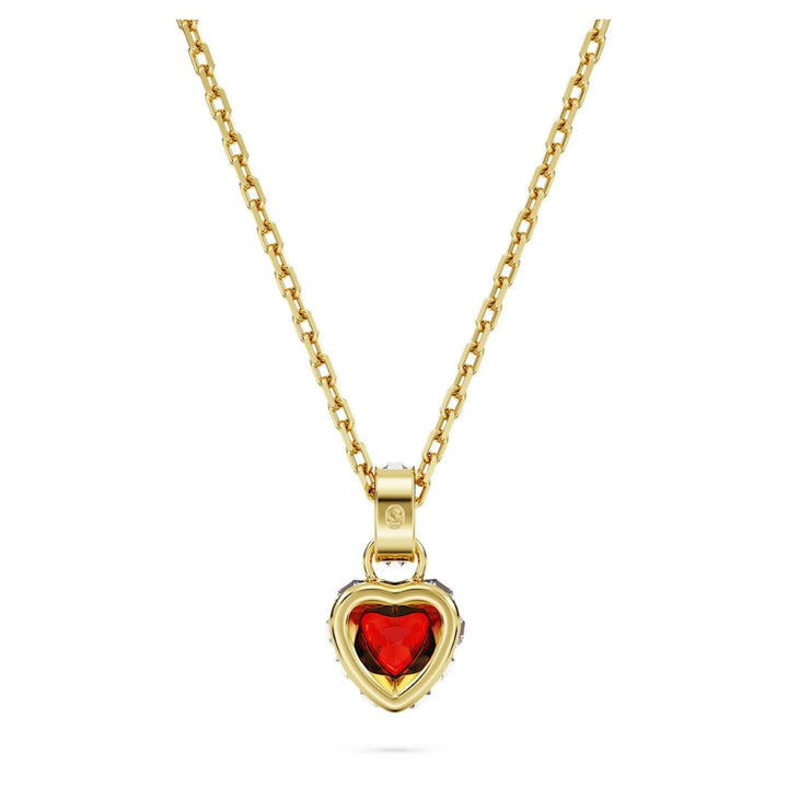  Swarovski Stilla Heart Pendant Necklace - Red with Gold Tone Plating 5648750