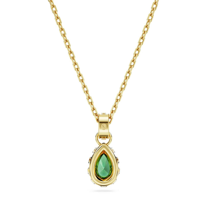 Swarovski Stilla Pear Cut Pendant - Green with Gold Tone Plating 5648751