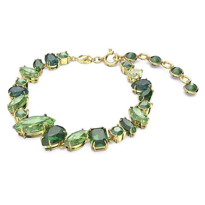 Swarovski Gema Bracelet - Green with Gold Tone Plating