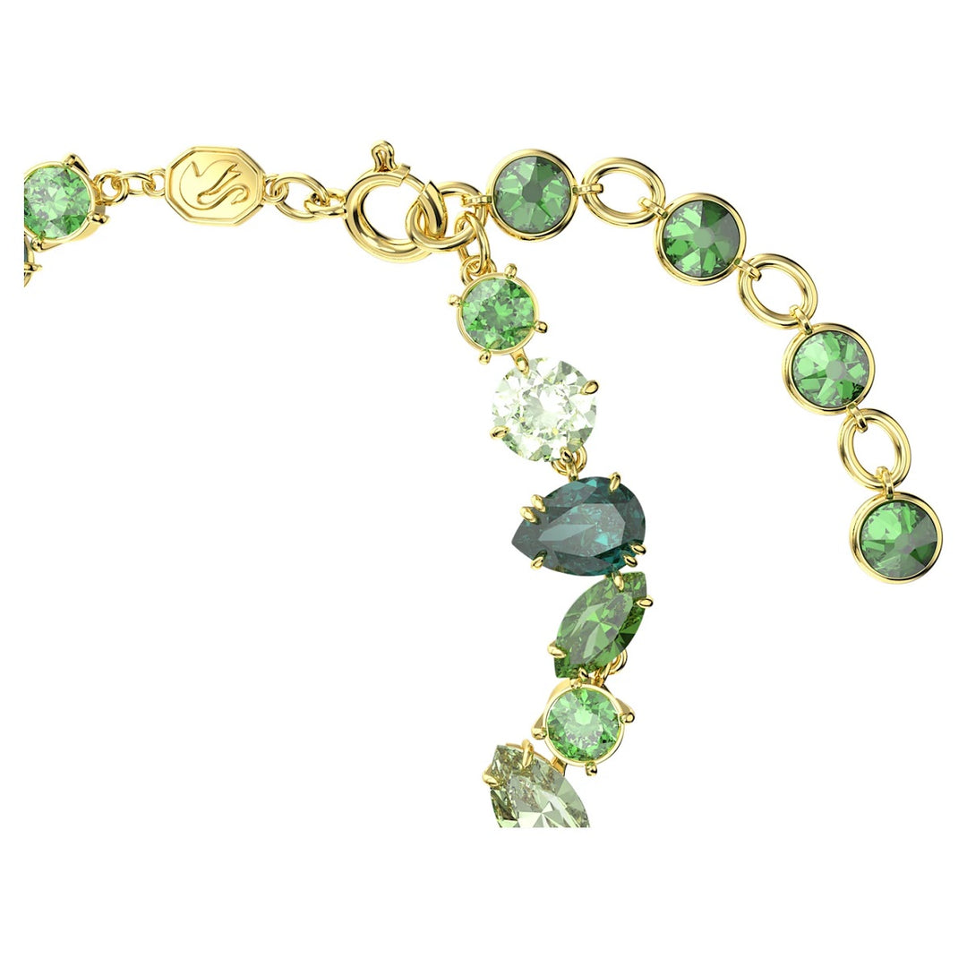Swarovski Gema Bracelet - Green with Gold Tone Plating