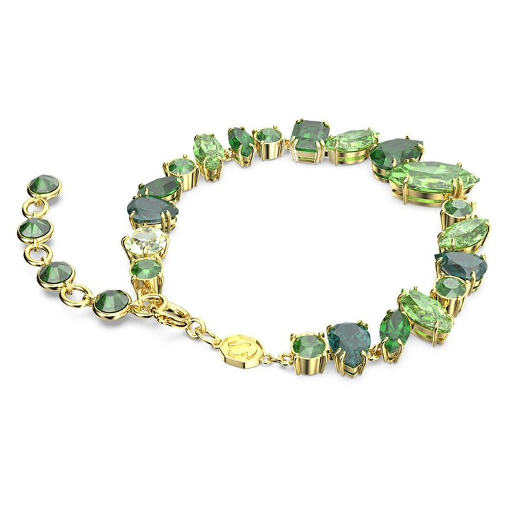 Swarovski Gema Bracelet - Green with Gold Tone Plating