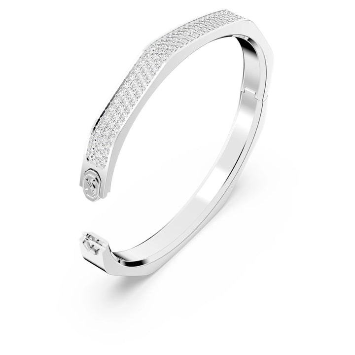Swarovski Dextera Octagon Shape Bangle - White with Rhodium Plating 5655624