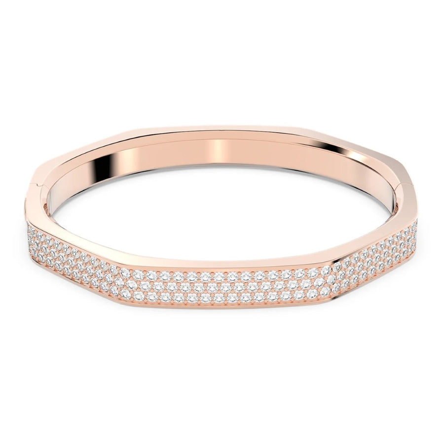 Swarovski Dextera Octagon Shape Bangle - White with Rose Gold Plating 5655626, 5655627