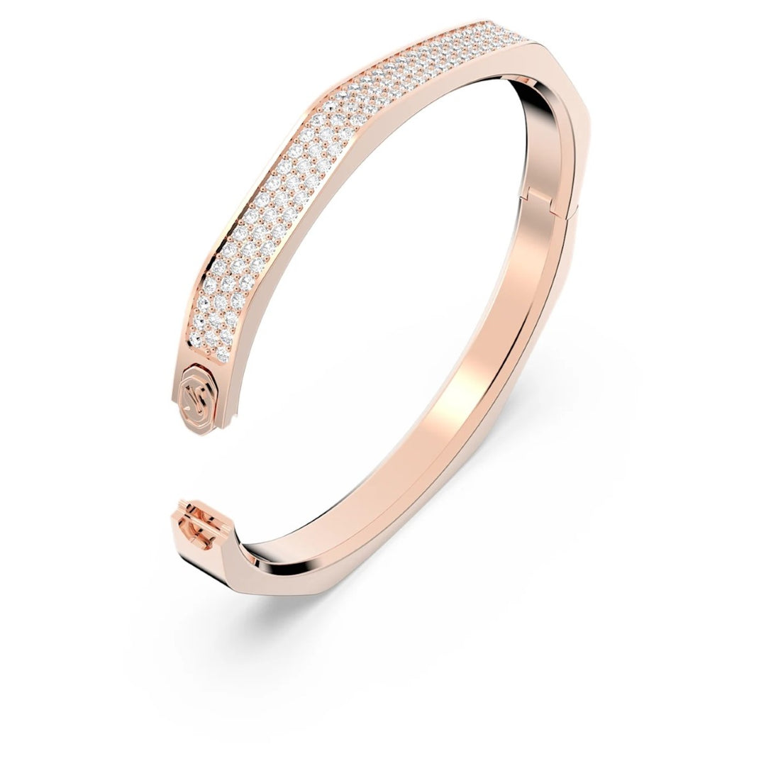 Swarovski Dextera Octagon Shape Bangle - White with Rose Gold Plating 5655626