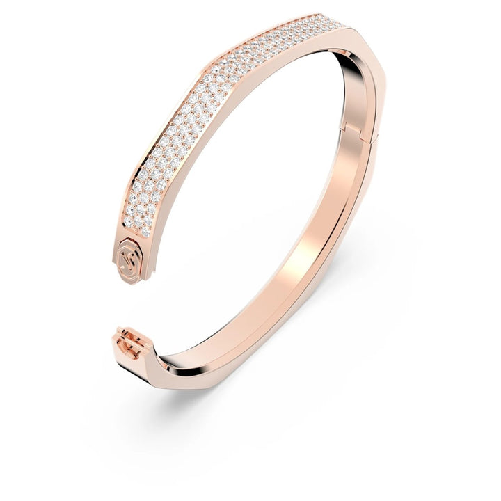 Swarovski Dextera Octagon Shape Bangle - White with Rose Gold Plating 5655626