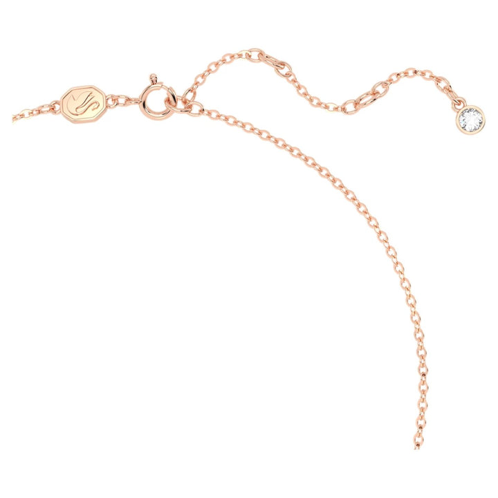 Swarovski Volta Small Bow Necklace - White with Rose Gold Plating 5656741