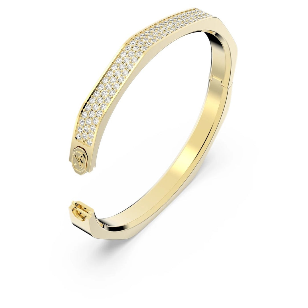 Swarovski Dextera Octagon Shape Bangle - White with Gold Plating 5656844