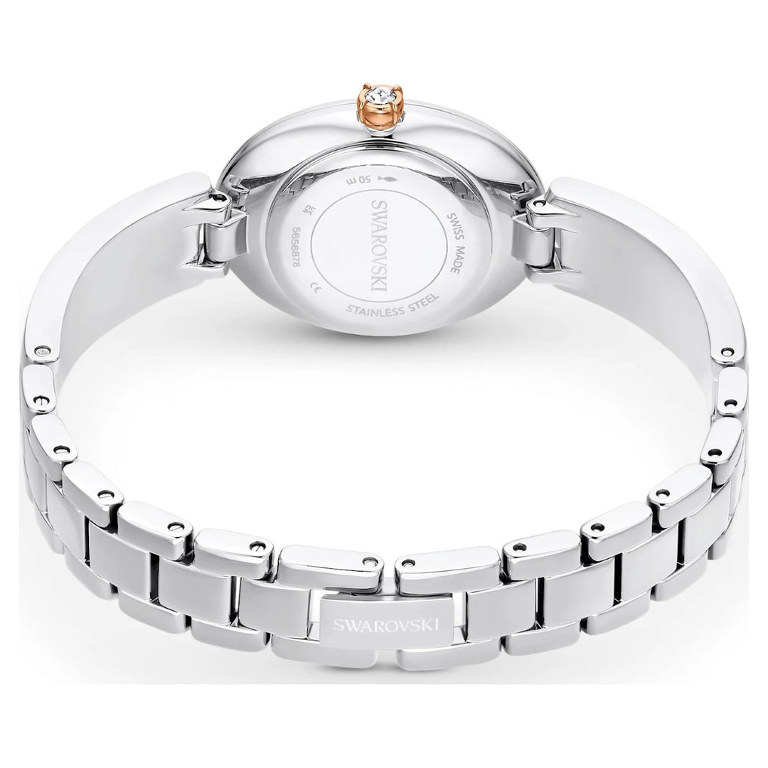 Swarovski Oval Watch Crystal Rock - Metal Bracelet White Stainless Steel 5656878