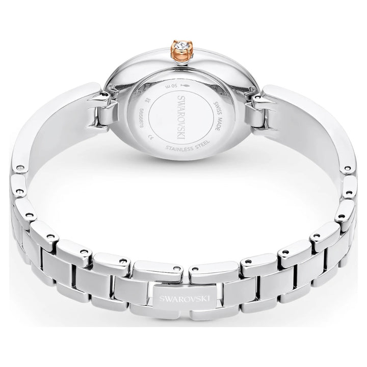 Swarovski Oval Watch Crystal Rock - Metal Bracelet White Stainless Steel 5656878