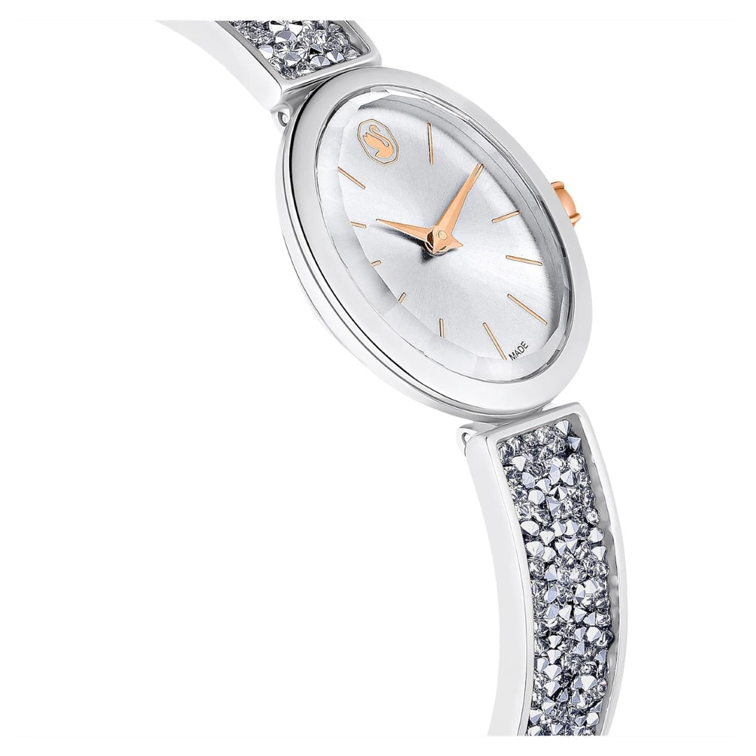 Swarovski Oval Watch Crystal Rock - Metal Bracelet White Stainless Steel 5656878