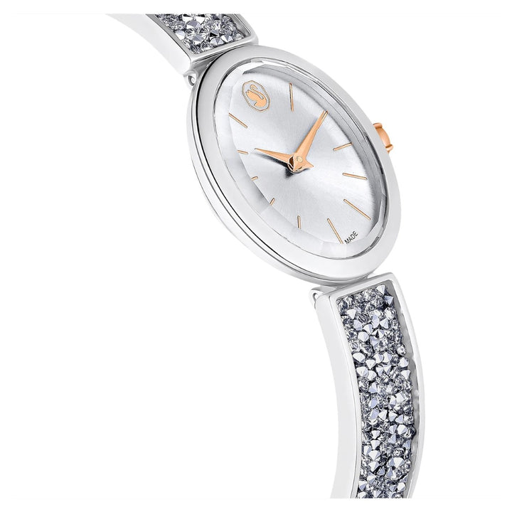 Swarovski Oval Watch Crystal Rock - Metal Bracelet White Stainless Steel 5656878
